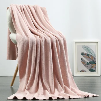 

Extra Large Solid Hotel Spa Beach Sheet Shower Machine Washable Soft Polyester Bath Towel For Adults Super Absorbent Gym Salon