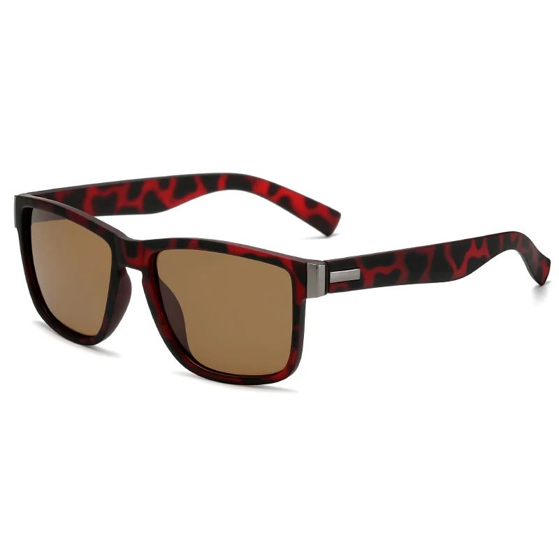 Мужские и женские классические ретро поляризационные солнцезащитные очки longkeader, модные, легкие, дизайн, квадратная оправа,, УФ-защита, очки для вождения - Цвет линз: C3 tortoise brown