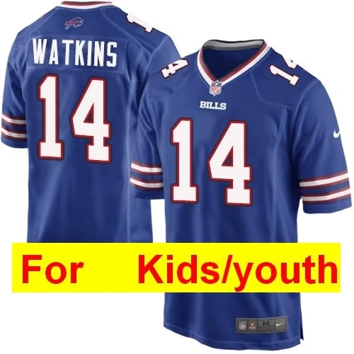 Белый Youth Buffalo Tre'Davious White Tremaine Edmunds Josh Allen LeSean McCoy Jim Kelly игровая цветная Футбольная форма - Цвет: Белый