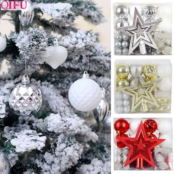 

QIFU Christmas Tree Pendants Merry Christmas Decorations for Home Christmas 2019 Ornaments Xmas Gifts Decor Happy New Year 2020