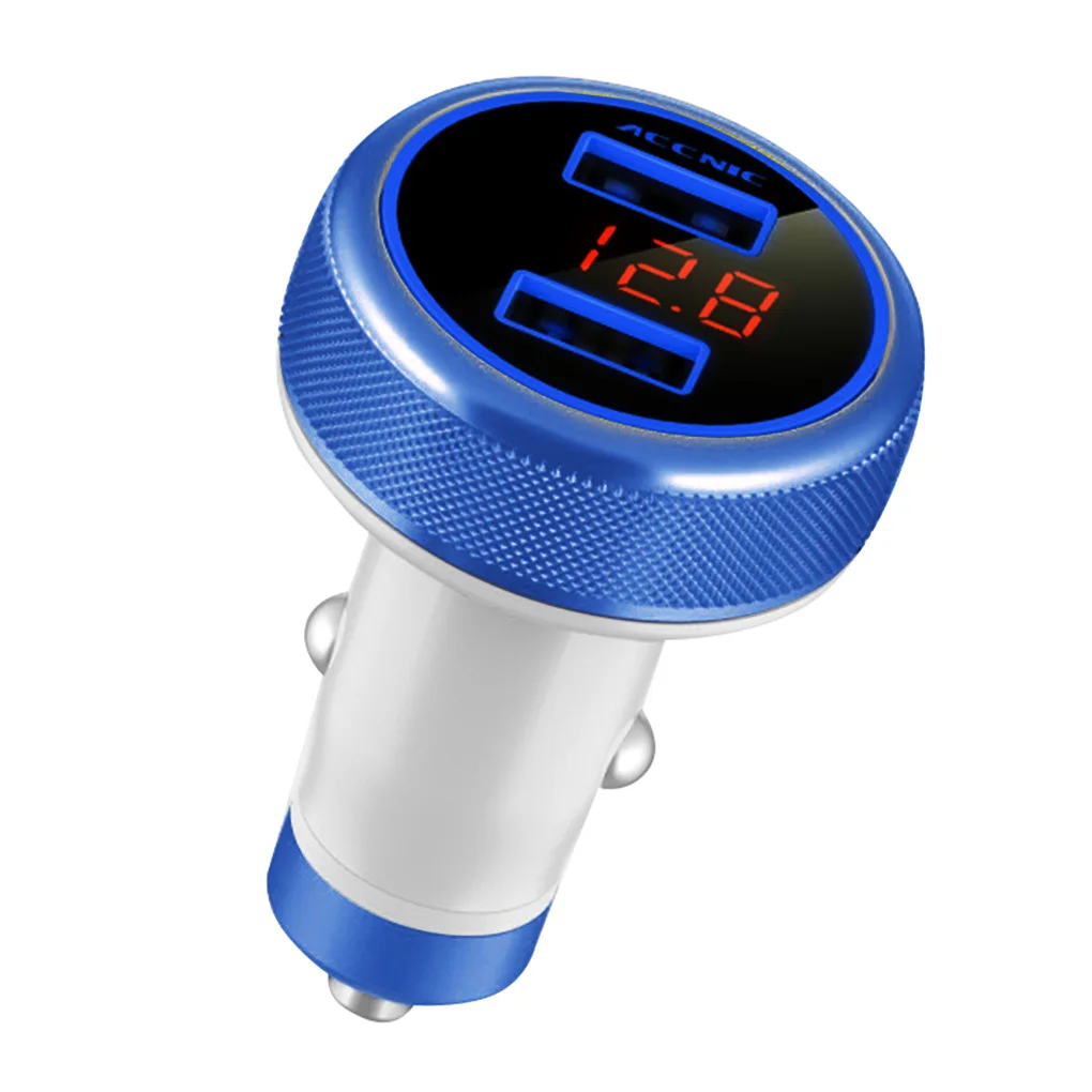 ACCNIC беспроводной fm-передатчик Bluetooth автомобильный двойной USB 3, 2A дисплей напряжения автомобильное зарядное устройство ручная музыка мини mp3-плеер