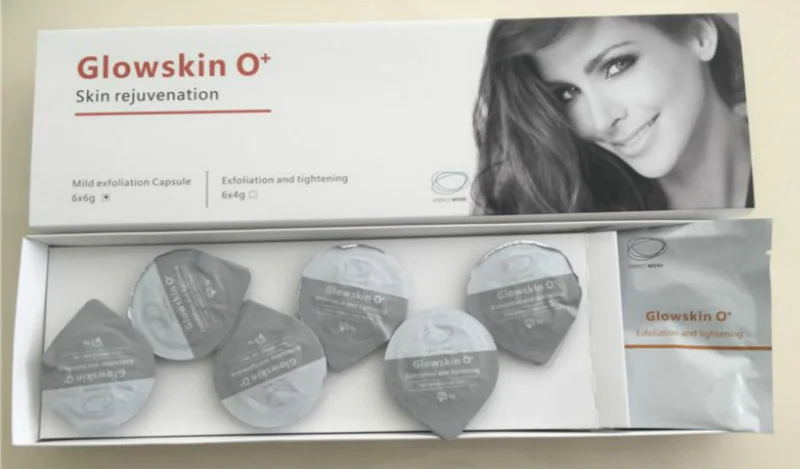 Набор геля Glowskin O+, Восстанавливающий и Отшелушивающий коллаген, омоложение кожи, пузырьковый продукт, набор для ухода за кожей