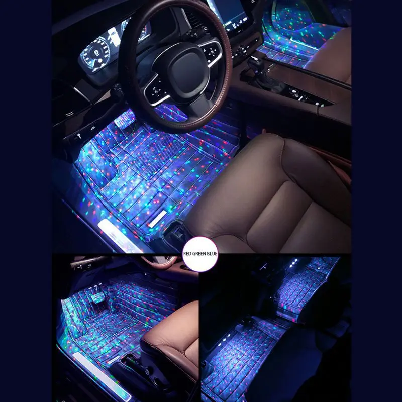 Автомобиль, полный звезд под ногами, тащить четыре автомобиля в автомобиле, пульт дистанционного управления, звук управления огнями, полный звезд атмосферы