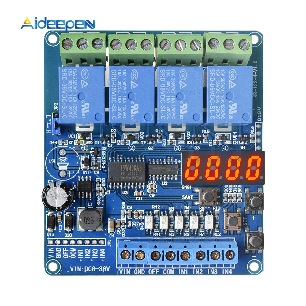 Minuterie Programmable 8 Canaux 12V DC - Module Relais Avec Timing Cyclique - Pour Domotique/automatisation