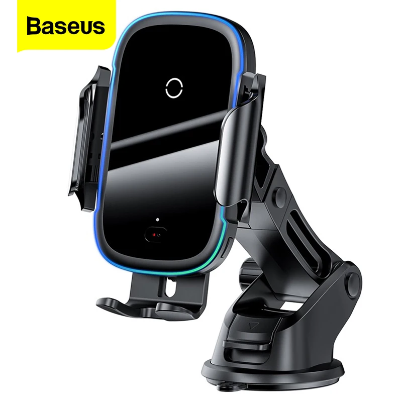 Baseus Qi Car Wireless Charger For iPhone Samsung Xiaomi 15W Induction Fast Wireless Charging Car Phone Holder Wirless Charger