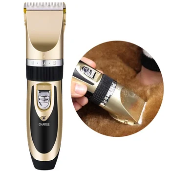 

Professional pet hair trimmer dog fur clipper hair grooming low noise ceramic blade hair cut tool pet comb*