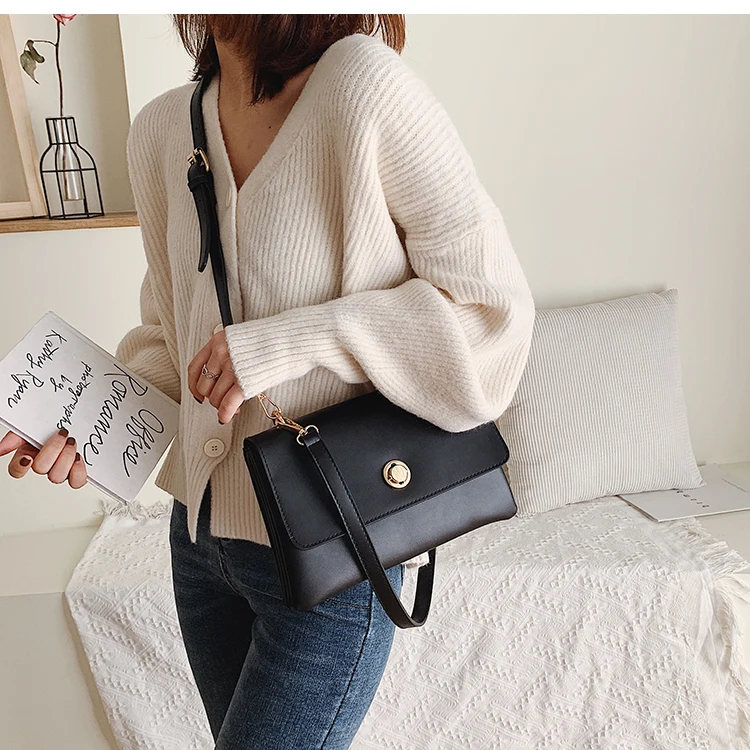 IVog Новое поступление повседневные женские маленькие сумки через плечо cc черные модные ручные сумки для женщин