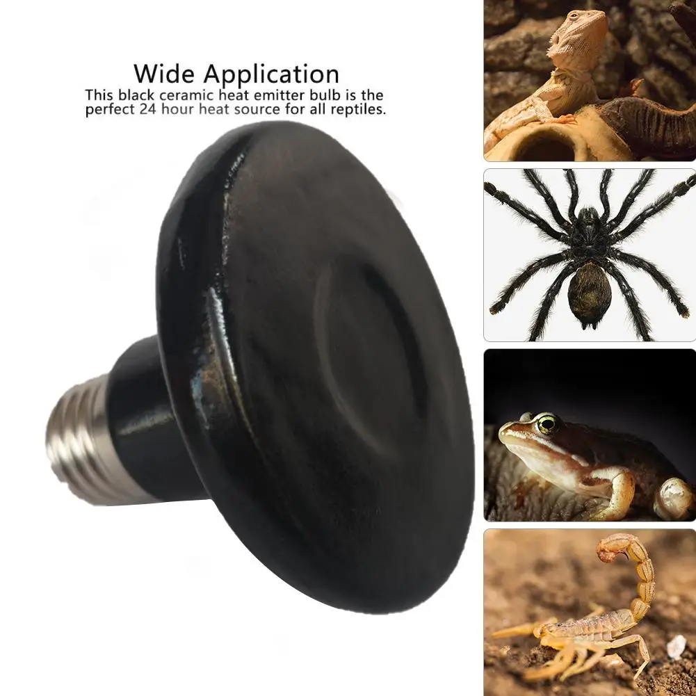 

Reptile Lamp Bulb Reptile Pet Far Infrared Ceramic Heated Light Bulb For Reptile Pet Incubator 220 240V Reptile Lamp