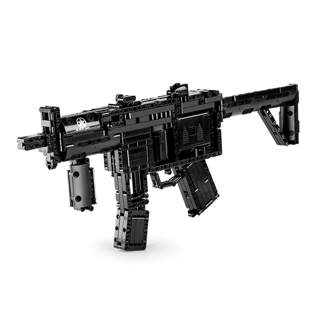 

783+Pcs MOC MP5 Blaster Simulation Mechanical Weapon Military Building Block Model with Motor