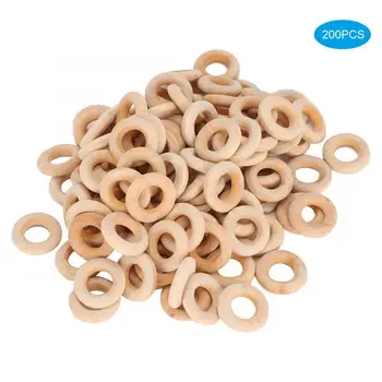 

Natural wood color wood circle 200pcs 20mm Natural Wooden Ring Jewelry Necklace Bracelet DIY Crafts Accessory Jewelry Tools
