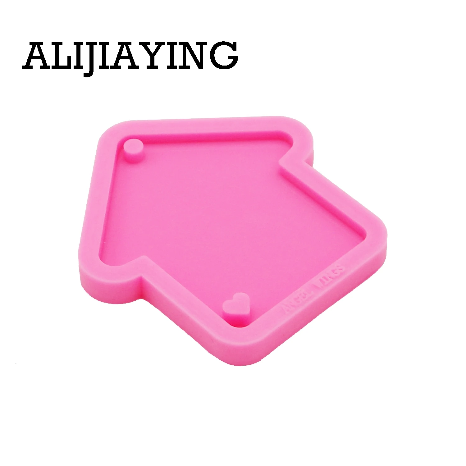 DY0175 Shiny Christmas house mold DIY keychain silicone molds craft keyring pendant jewelry keychains mould epoxy resin table silicone mold flower silicone mould