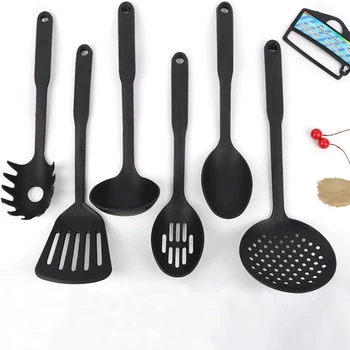 6 Pcs Black Cooking Utensils Set Cooking Kitchen Tools 1