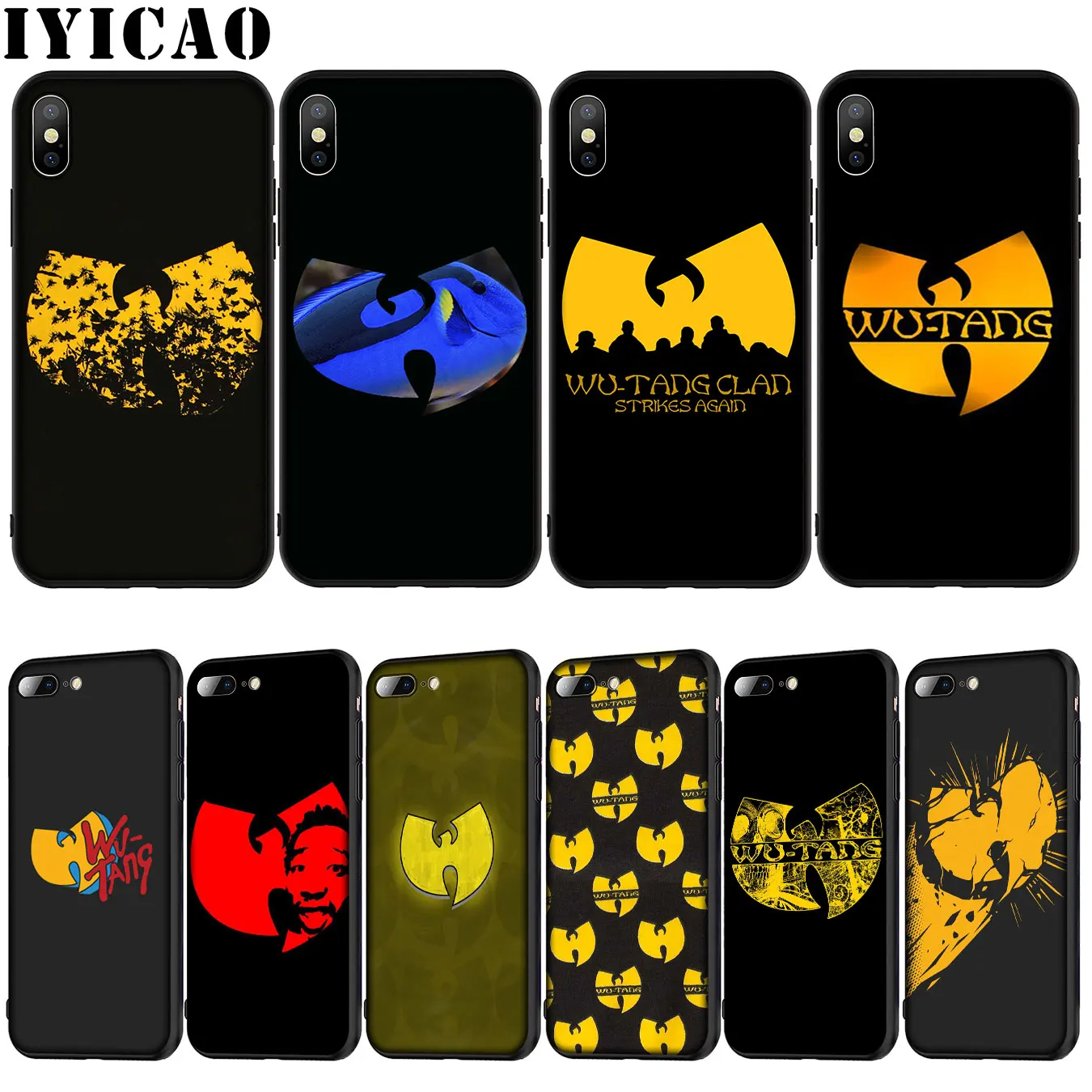 IYICAO Wu Tang Clan мягкий силиконовый чехол для iPhone 12 мини XR X XS 11 Pro Max 10 6 6S 7 8 plus 5S SE