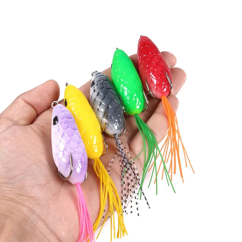 

1PCS 6cm 10g High Quality Kopper Live Target Frog Lure Snakehead Lure Topwater Simulation Frog Fishing Accessories Tackle