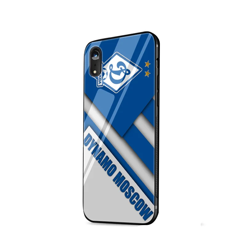 Стеклянный чехол для телефона из ТПУ для iPhone 6, 6s, 7, 8 Plus, X, XR, XS, Max, 5, 5S, SE, чехол с логотипом "Динамо" - Цвет: G9