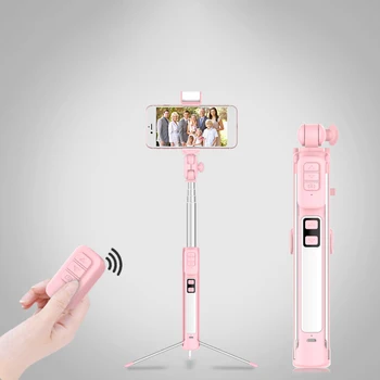 

Selfie Stick Reactable Tripod Bluetooth Camera Shutter Control 360 Degree Rotating Phone Holder Monopod