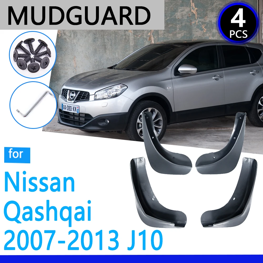 Mudguards fit for Nissan Qashqai J10 2007 2008 2009 2010 2011 2012 Car Accessories Mudflap Fender Auto Replacement Parts -