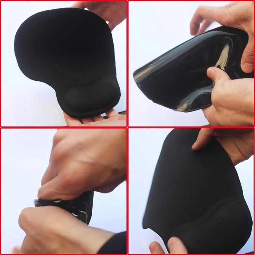 delux vertical wireless mouse with mouse pad