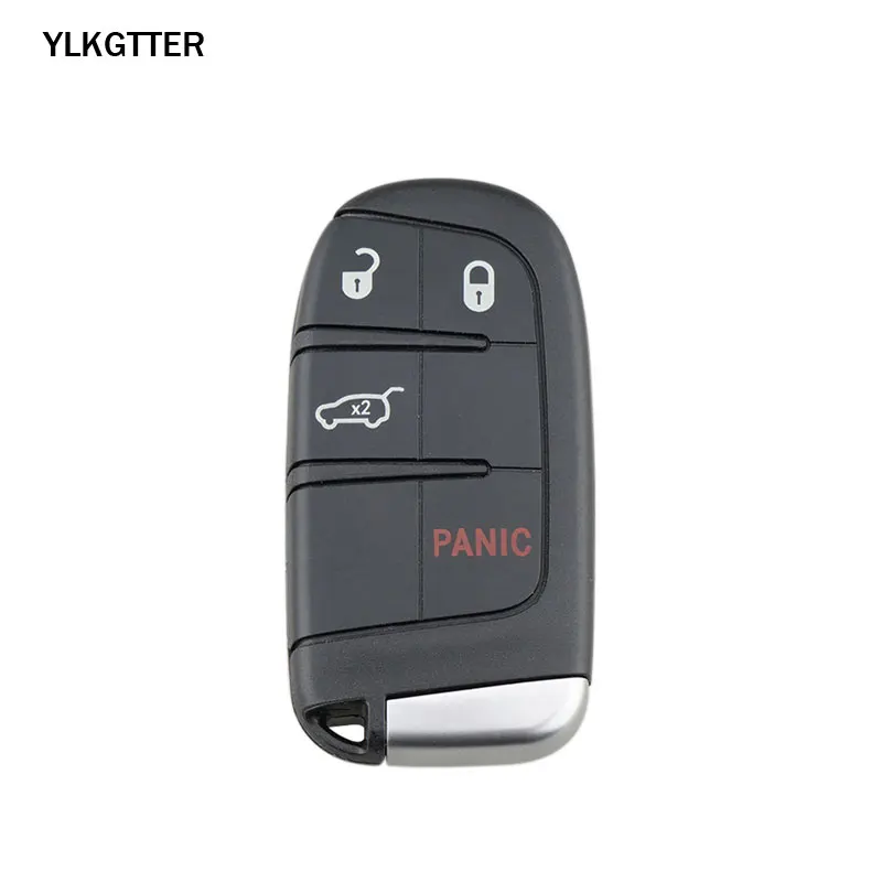 YLKGTTER 433 МГц удаленный БЕСКЛЮЧЕВОЙ вход смарт-ключ для DODGE/Chrysler/JEEP Grand Cherokee Бесконтактный комфорт-доступ без ключа-go - Цвет: Black