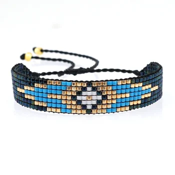 

Go2boho Bracelet Women Turkish Evil eye Bracelets Mexican Miyuki Pulseras Mujer Moda 2020 New Handmade Woven Jewelry Gift Femme