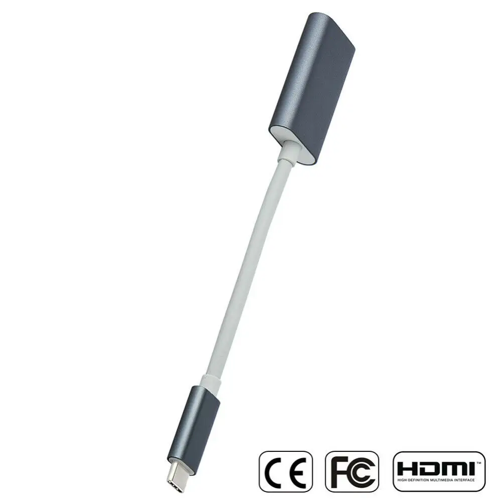 Брендовый популярный портативный USB 3,1 type C USB-C к HDMI 4K HDTV Кабель-адаптер для Macbook htc LG huawei