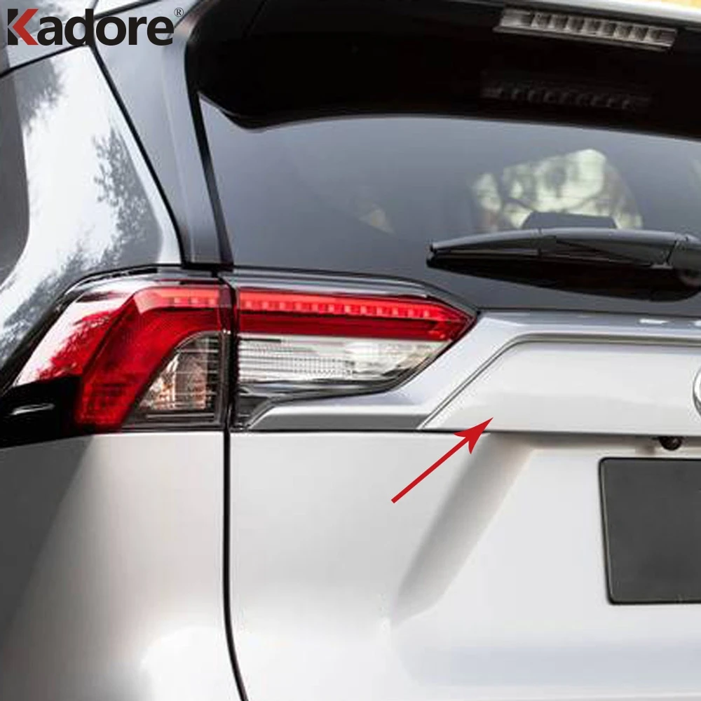 Для Toyota RAV4 RAV 4 2019 2020 2021 ABS хромированная отделка крышка багажника задняя дверь