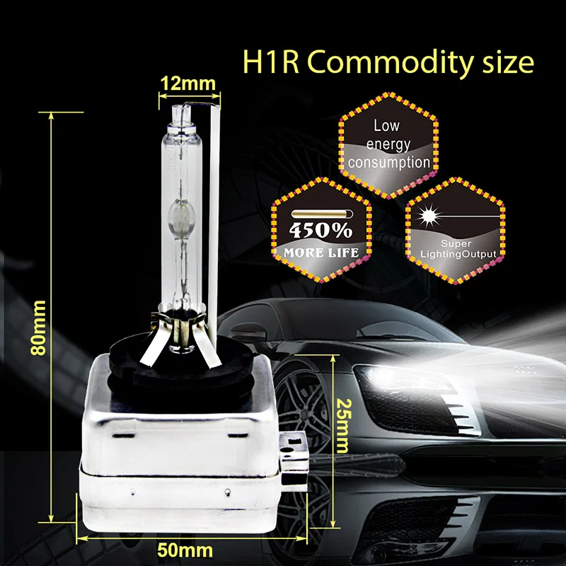 HID D1S/D1C 35 Вт Автомобильные лампы для фар, ксеноновые лампы, кварцевые трубки, электронные компоненты, металлические для автомобилей, мотоциклов, электромобилей