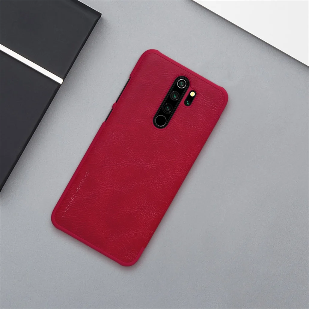 For Xiaomi Redmi Note 8 Pro Flip Case Nillkin Qin Vintage Leather Flip Cover Card Pocket Wallet Case For Redmi Note8 Phone Bags