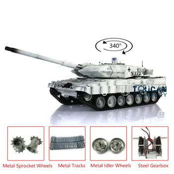 شراءHenglong 1/16 سنو 6.0 جيل الأشعة تحت الحمراء معركة ترقية معدن Ver الألمانية ليوبard2a6 RTR دبابة مع جهاز للتحكم عن بُعد 3889