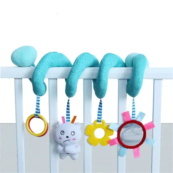 

Baby Infant Rattles Plush Cute Animals Hanging Bell Stroller Toys Cart Seat Doll Baby Rattles Mobiles Activity Hanging Baby
