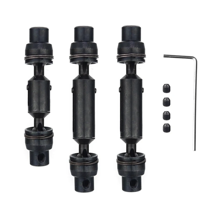 3Pcs Metal Drive Shaft CVD for WPL B16 B36 Q60 Q63 Q64 MN77 FY004 6WD 1/16 RC Car Upgrade Parts | Игрушки и хобби
