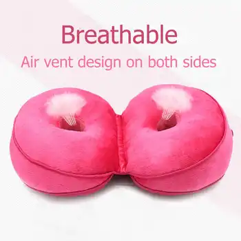 

New Dual Comfort Seat Cushion Memory Foam Seat Massage for Shaping Sexy Buttock Lift Hips Up Cushion Pad Lumbar Coccyx Protect N