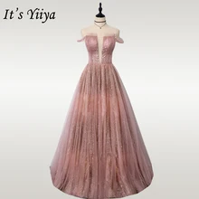 Это Yiiya Вечерние платья Длинные без бретелек блеск Формальное вечернее платье OY002 элегантное без рукавов размера плюс robe de soiree