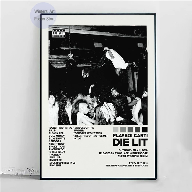 MT681 Playboi Carti постер с музыкальной звездой Обложка альбома Настенная картина