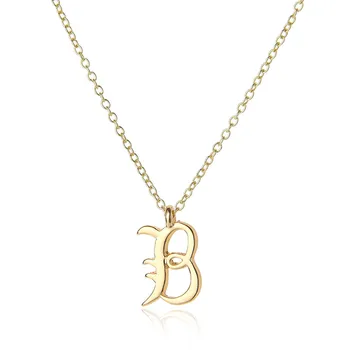 

10 Charm USA alphabet name Initial Letter B monogram America 26 English word Letter Family name sign pendant Necklace jewelry