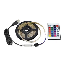 ТВ декоративный светильник s RGB светодиодный светильник 1 м 2 м 3 м 4 м 5 м лента DC 5 В USB полоса лампа для кухни освещение в помещении