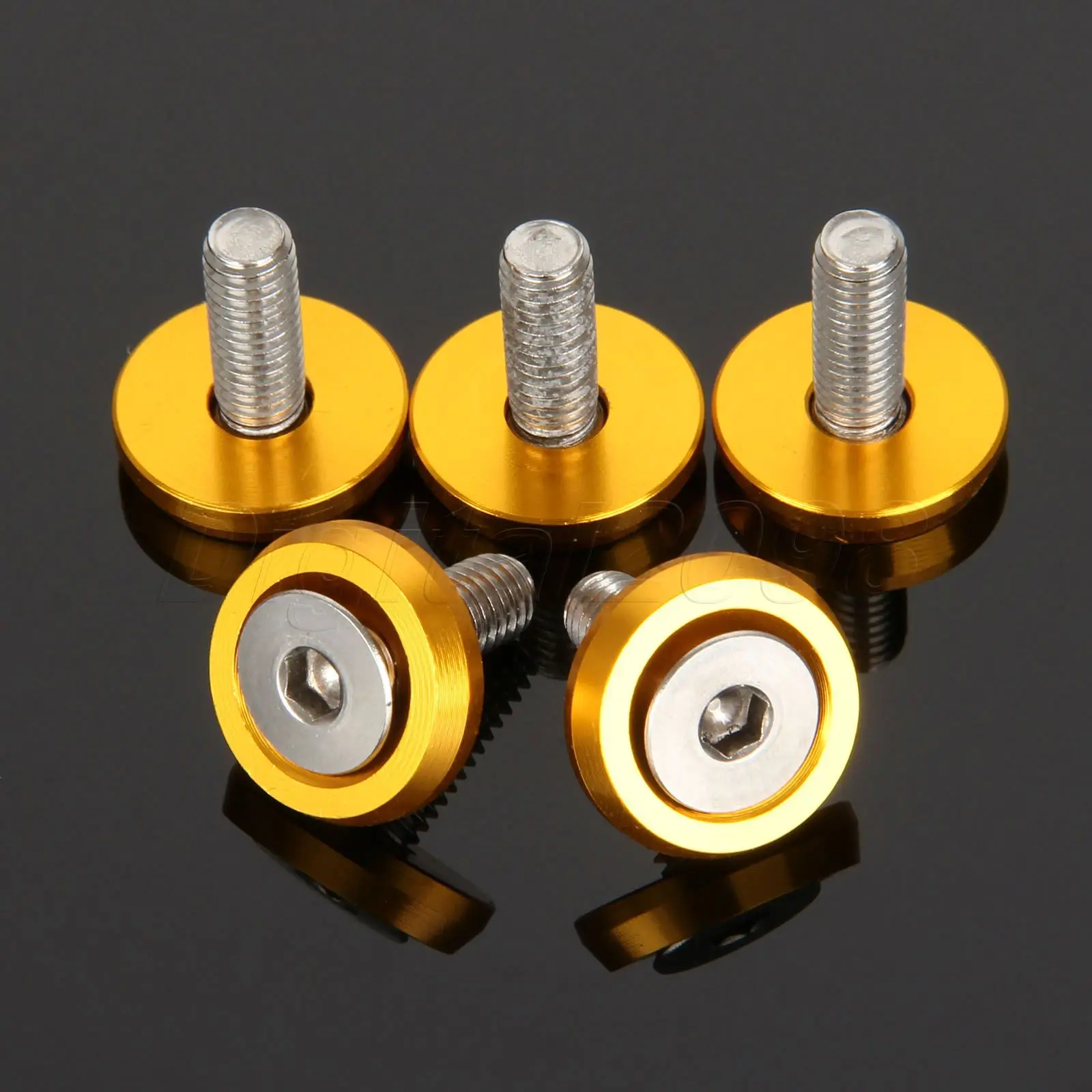 20Pc JDM Billet Aluminum Fender Bumper Washer Kit M6X15mm Bolt Engine Bay Dress Up KIT Screw Nuts Replacement Bolts Applications