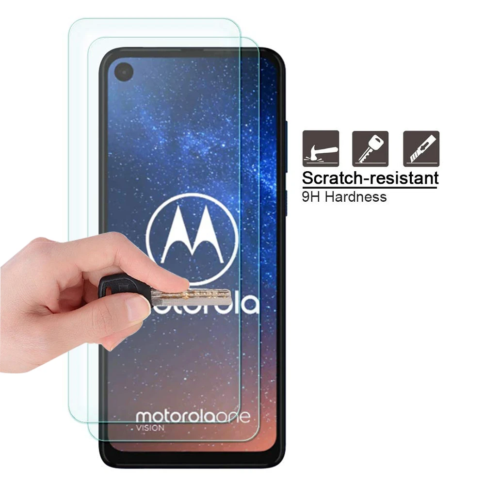 2 шт для Motorola One экшен-экран протектор 9H HD без пузырей прозрачное закаленное стекло для Motorola One Vision защита экрана