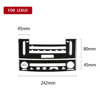 

Center Console Dashboard trim Cover Interior Decal Car Auto Carbon Fiber