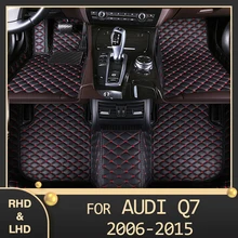 MIDOON – tapis de sol de voiture en cuir, intérieur de voiture personnalisé, pour AUDI Q7 (quatre sièges) 2006 2007 2008 2009 2010 2015 