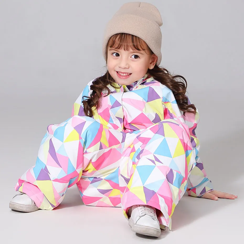 Winter-30 temperature Kids Ski Suit Children Brands Waterproof Warm Girls Snow Jacket Skiing And Snowboarding Jacket Child
