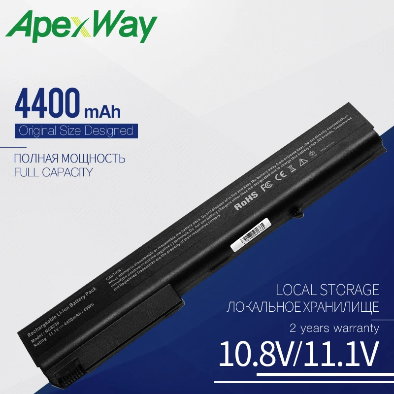 6 ячеечный Аккумулятор для ноутбука HP COMPAQ Business Notebook 8510p 8510w nw8200 nc8200 8710p 8700 9400 nx7300 6720t