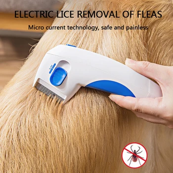 

Pet electric lice remover cat comb cat in addition to fleas to lice Teddy golden retriever in vitro deworming dog comb