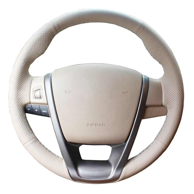 Hand Nähen Auto Lenkrad Abdeckung Wrap Für MG MG6 MG 6 2010 2011 2012 2013 2014 2015 2016 Volant geflecht auf der lenkrad