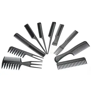 

10pcs/set Professional Environmental Protection Plastic Combs Barber Tools Styling Combs Hair Massage Anti-static Combs Car Y3I4
