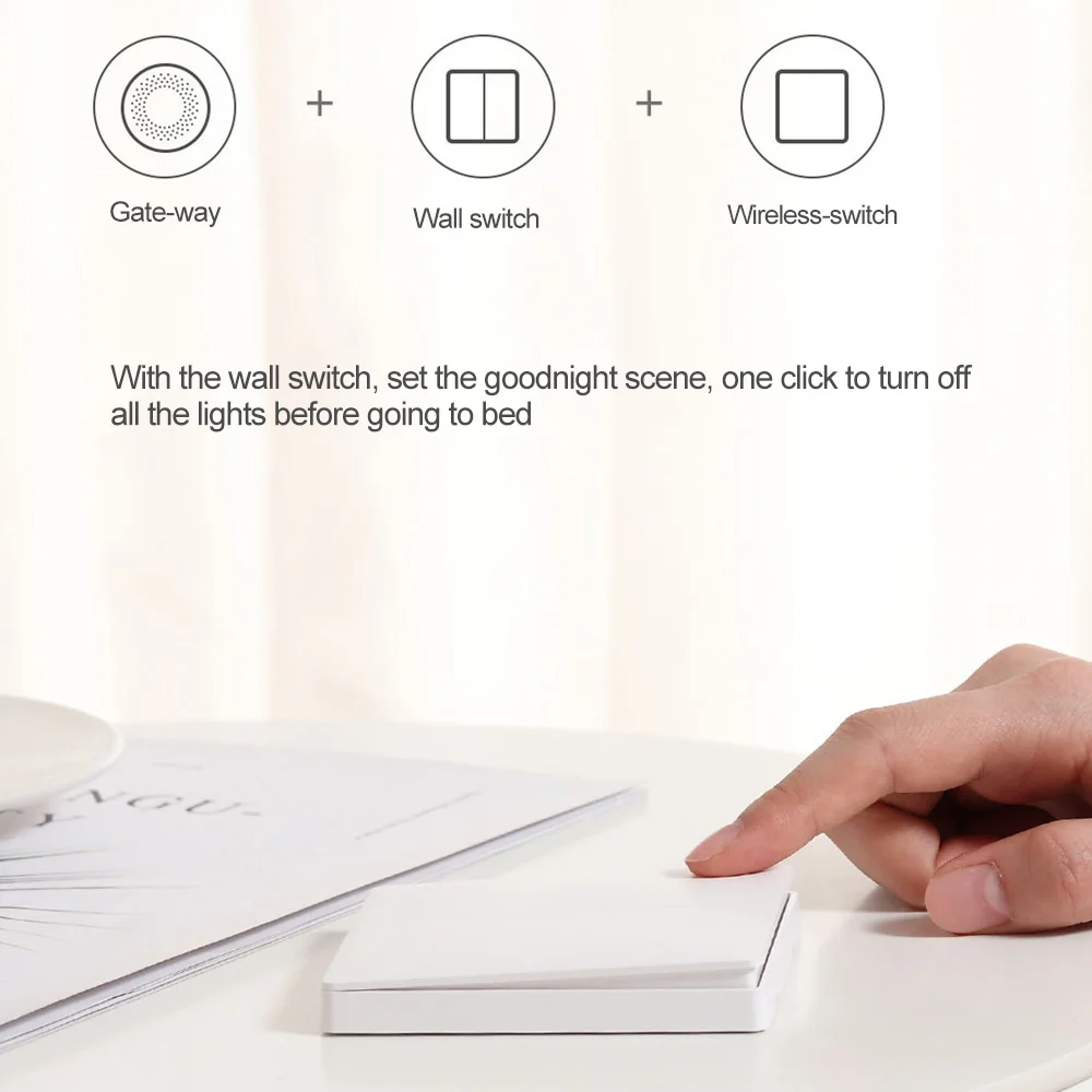 Настенный выключатель mi Gateway с RGB светодиодный ночник умная работа с Apple Homekit и aqara умное приложение для xiaomi умный дом