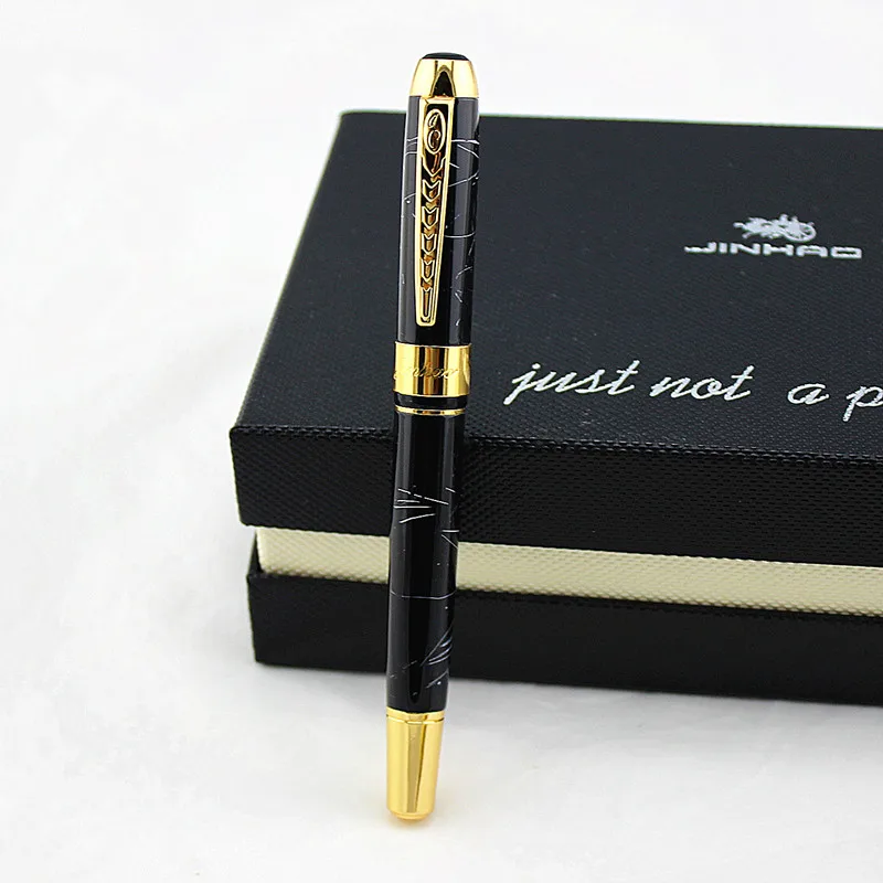 Роскошный бренд Jinhao 250 Iraurita авторучка Металлический Золотой зажим 0 5 мм ручки для