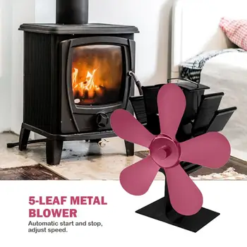 

8/5/4 Blades Home Heat Powered Stove Fan Wood Burner Heat Distribution Quiet Fan Home Efficient Heat Distribution Dropshipping