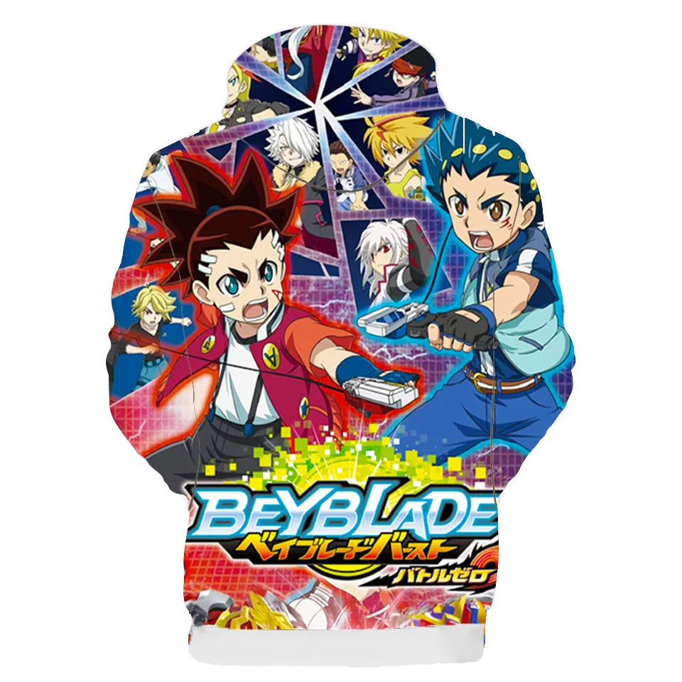Новинка года; детские толстовки с капюшоном с 3D принтом Beyblade Burst Evolution; толстовка для мальчиков и девочек; повседневная детская одежда; футболки