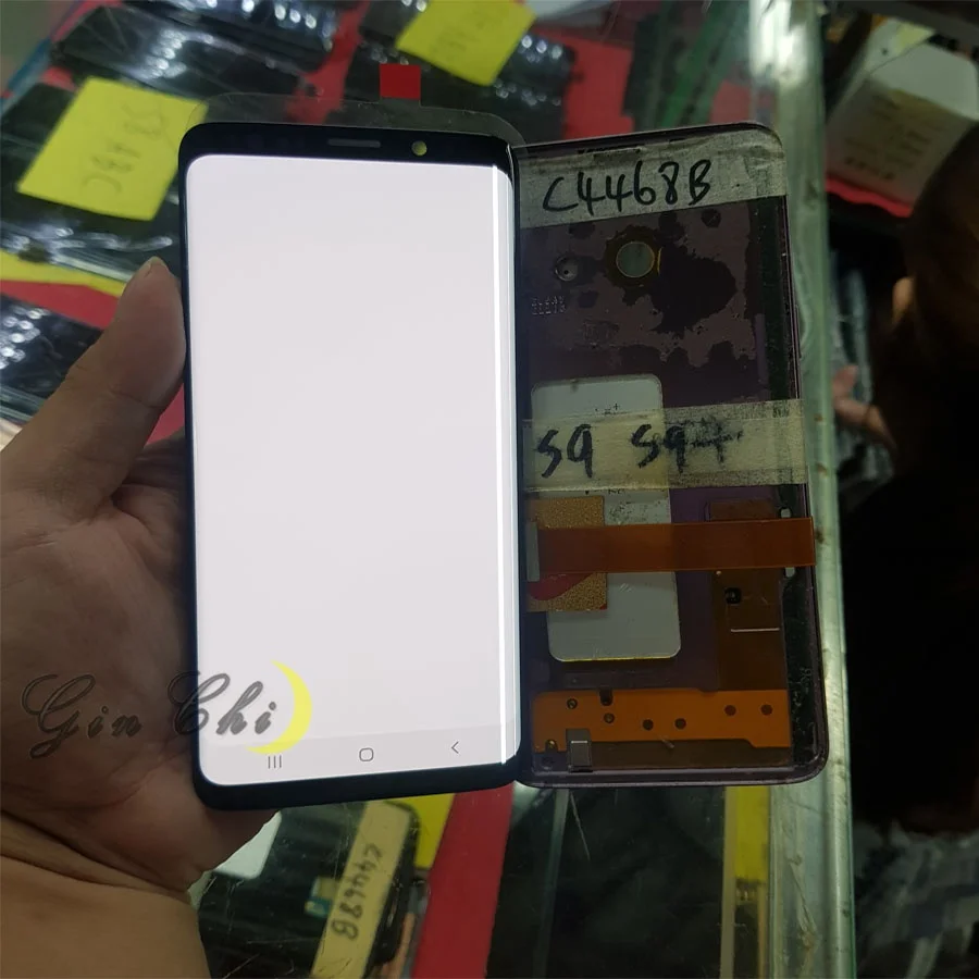 Сенсорный ЖК дисплей для Samsung S9 G960 G965 Plus с полосой дефектным экраном|Экраны